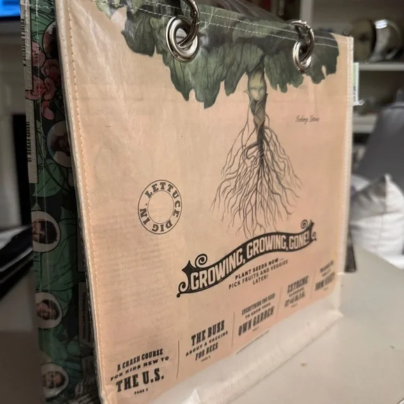 Couture Planet Stella New York Times Handmade News ad bag, great for gardener!